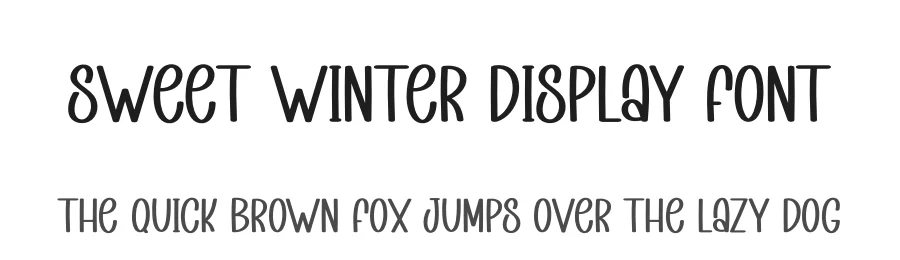 Sweet Winter Display Font by creativeletter — Display Font