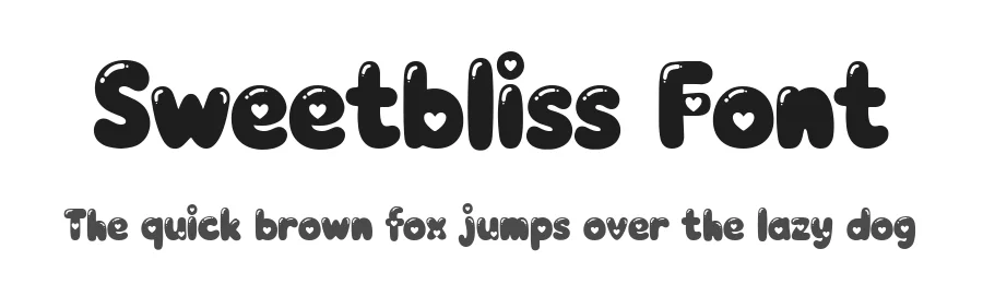 Sweetbliss Font by letterhanna — Display Font