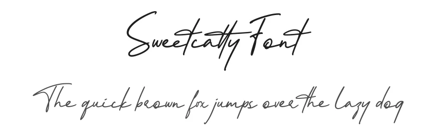 Sweetcatty Font by fontkong — Script Handwritten Font