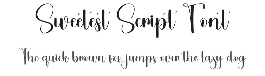 Sweetest Script Font by freshtypeink — Script Handwritten Font