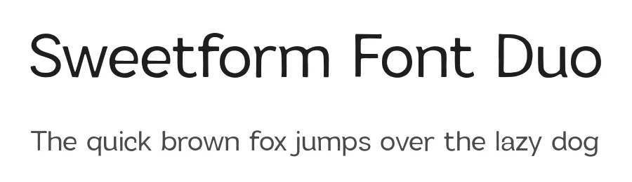 Sweetform Font Duo by vpcreativeshop — Sans Serif Font