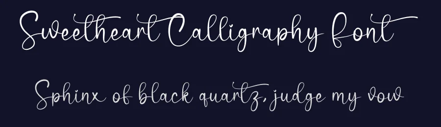 Sweetheart Calligraphy Font by creativeletter — Script Handwritten Font — thumbnail 2