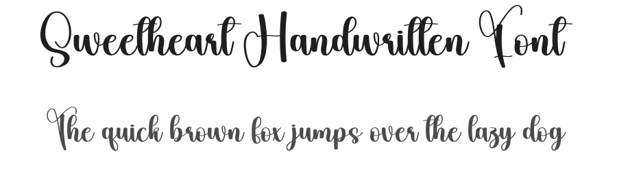 Sweetheart Handwritten Font by andikastudio — Script Handwritten Font