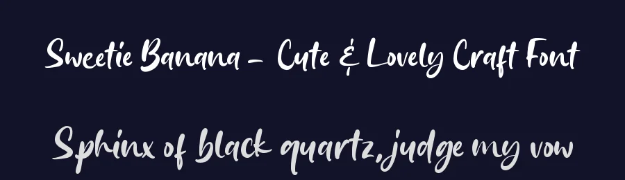 Sweetie Banana – Cute & Lovely Craft Font by Almarkha Type — Decorative Font — thumbnail 2