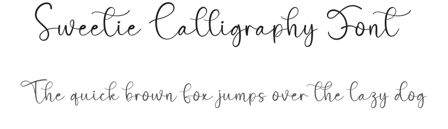 Sweetie Calligraphy Font by creativeletter — Script Handwritten Font