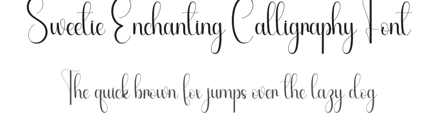 Sweetie Enchanting Calligraphy Font by andikastudio — Script Handwritten Font