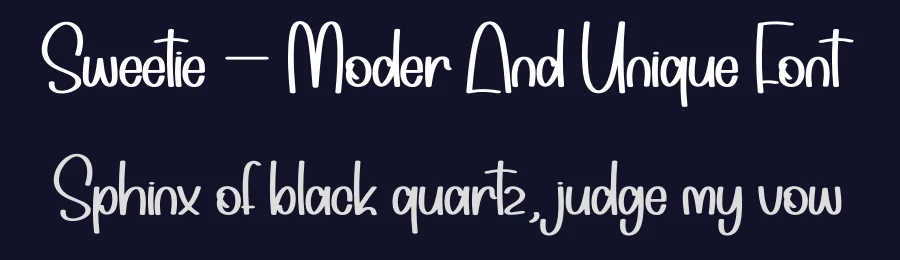 Sweetie – Moder And Unique Font by andikastudio — Display Font — thumbnail 2