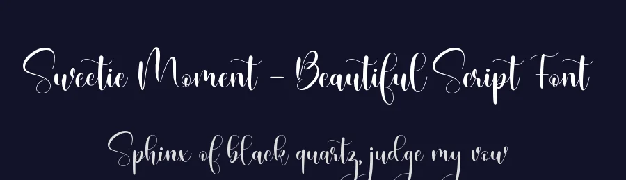 Sweetie Moment – Beautiful Script Font by Almarkha Type — Decorative Font — thumbnail 2