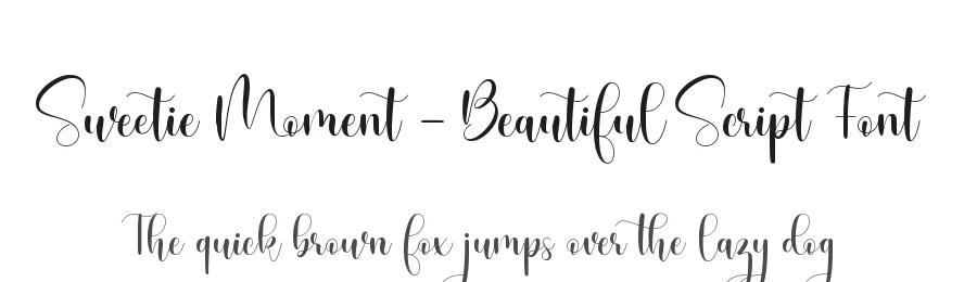 Sweetie Moment – Beautiful Script Font by Almarkha Type — Decorative Font