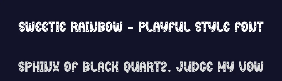 Sweetie Rainbow – Playful Style Font by creativeletter — Display Font — thumbnail 2
