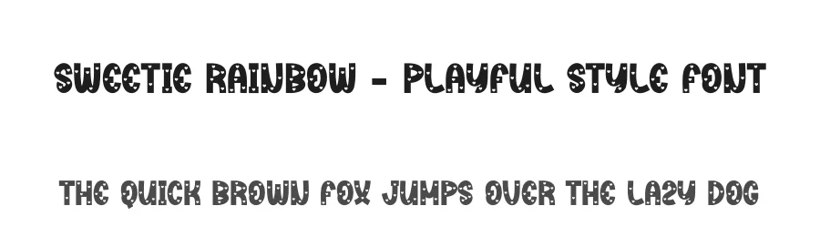 Sweetie Rainbow – Playful Style Font by creativeletter — Display Font