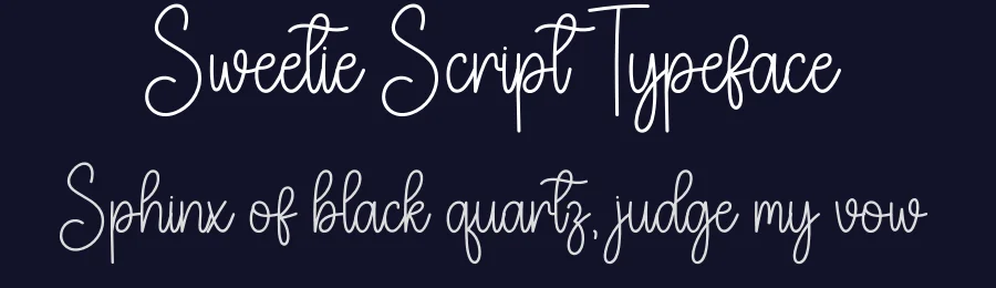 Sweetie Script Typeface by creativeletter — Script Handwritten Font — thumbnail 2