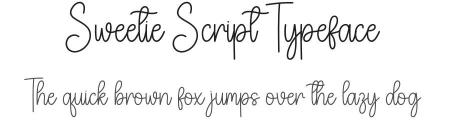 Sweetie Script Typeface by creativeletter — Script Handwritten Font