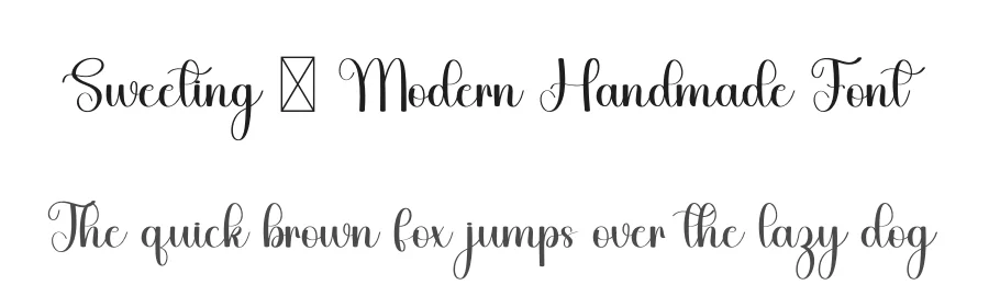 Sweeting – Modern Handmade Font by freshtypeink — Script Handwritten Font