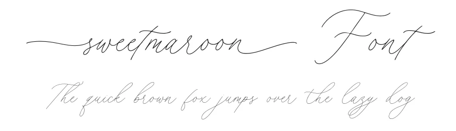 Sweetmaroon Font by LunasType — Script Handwritten Font