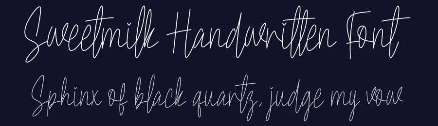 Sweetmilk Handwritten Font by creativeletter — Script Handwritten Font — thumbnail 2