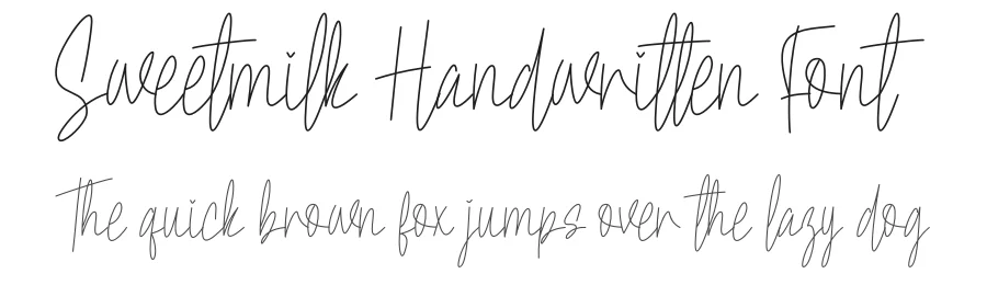 Sweetmilk Handwritten Font by creativeletter — Script Handwritten Font