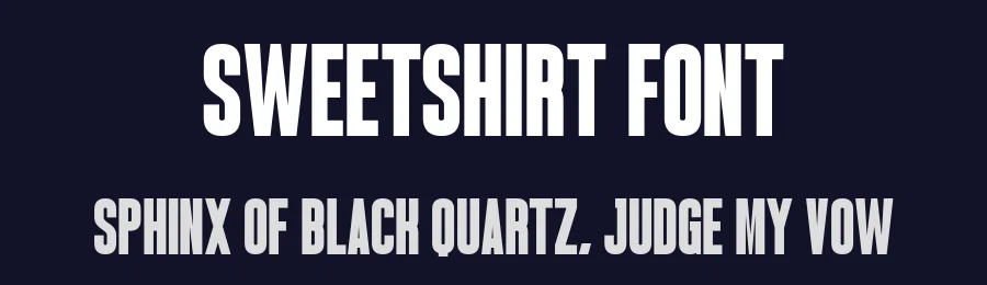 Sweetshirt Font by Craftedtype — Decorative Font — thumbnail 2