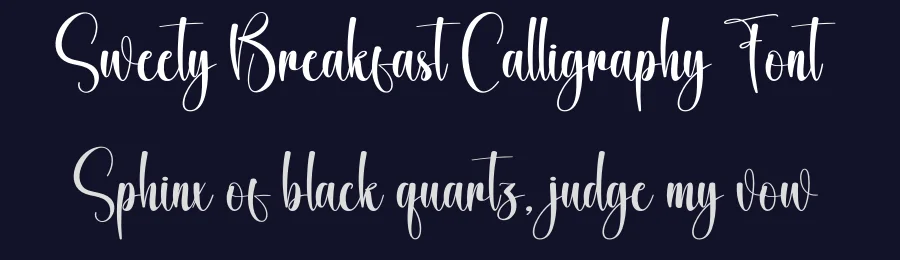 Sweety Breakfast Calligraphy Font by creativeletter — Script Handwritten Font — thumbnail 2
