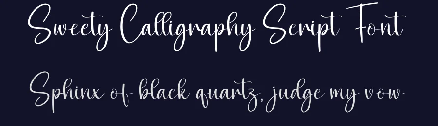 Sweety Calligraphy Script Font by creativeletter — Script Handwritten Font — thumbnail 2