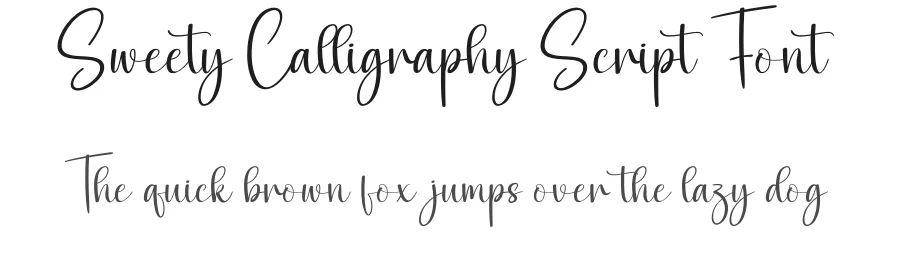 Sweety Calligraphy Script Font by creativeletter — Script Handwritten Font