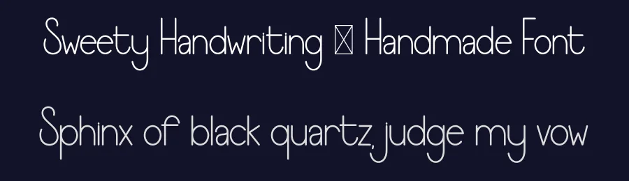 Sweety Handwriting – Handmade Font by freshtypeink — Display Font — thumbnail 2