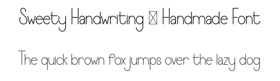 Sweety Handwriting – Handmade Font by freshtypeink — Display Font
