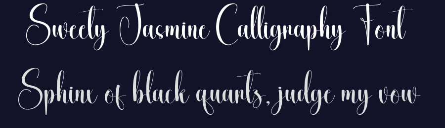 Sweety Jasmine Calligraphy Font by creativeletter — Script Handwritten Font — thumbnail 2
