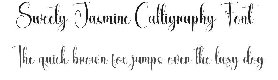 Sweety Jasmine Calligraphy Font by creativeletter — Script Handwritten Font