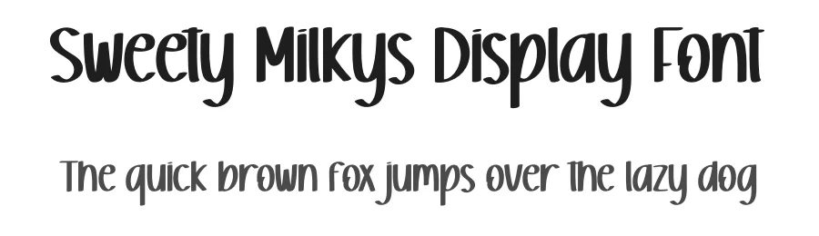 Sweety Milkys Display Font by andikastudio — Display Font