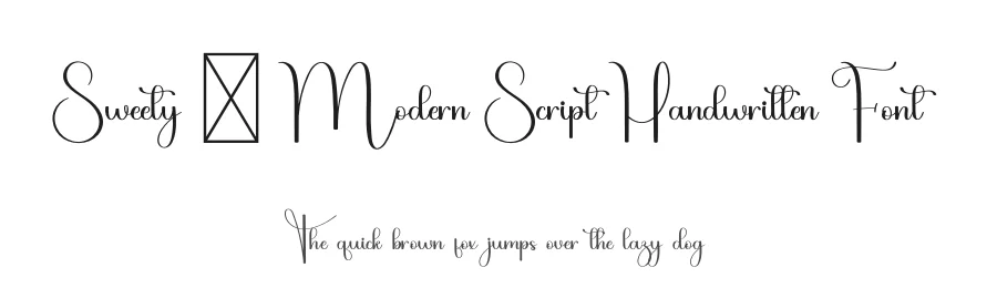 Sweety – Modern Script Handwritten Font by freshtypeink — Script Handwritten Font