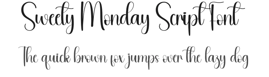 Sweety Monday Script Font by andikastudio — Script Handwritten Font