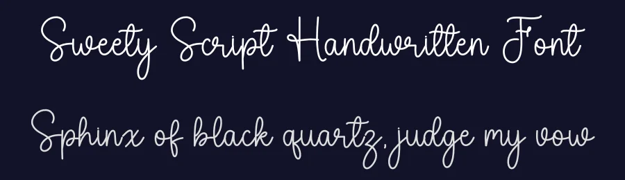 Sweety Script Handwritten Font by freshtypeink — Script Handwritten Font — thumbnail 2