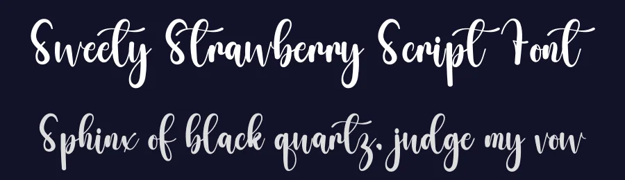 Sweety Strawberry Script Font by freshtypeink — Script Handwritten Font — thumbnail 2