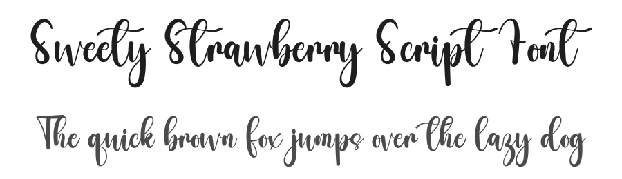 Sweety Strawberry Script Font by freshtypeink — Script Handwritten Font