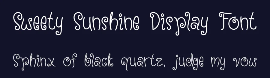 Sweety Sunshine Display Font by 607469 — Display Font — thumbnail 2