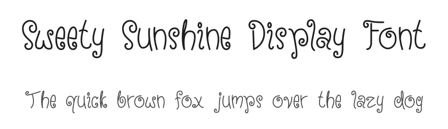 Sweety Sunshine Display Font by 607469 — Display Font