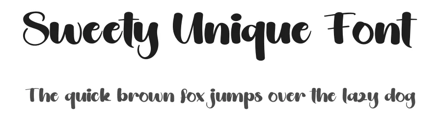 Sweety Unique Font by andikastudio — Display Font