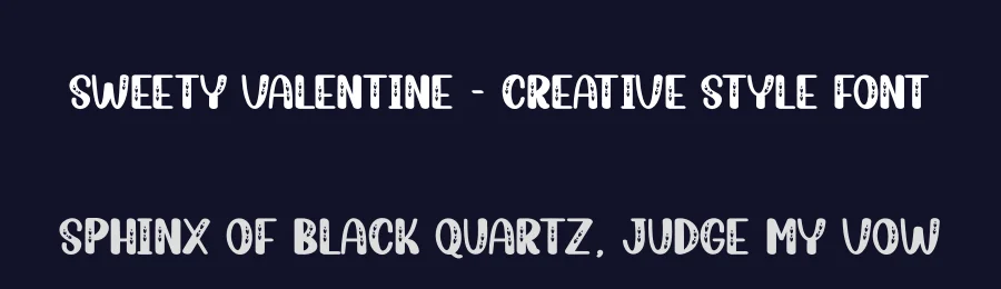 Sweety Valentine – Creative Style Font by creativeletter — Display Font — thumbnail 2