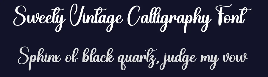 Sweety Vintage Calligraphy Font by andikastudio — Script Handwritten Font — thumbnail 2