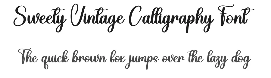 Sweety Vintage Calligraphy Font by andikastudio — Script Handwritten Font