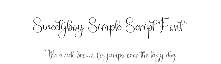 Sweetyboy Simple Script Font by freshtypeink — Script Handwritten Font