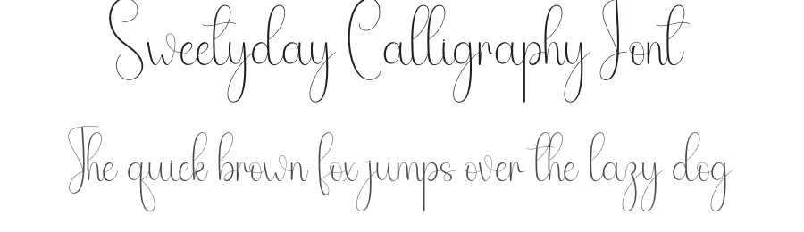 Sweetyday Calligraphy Font by andikastudio — Script Handwritten Font