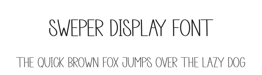 Sweper Display Font by andikastudio — Script Handwritten Font