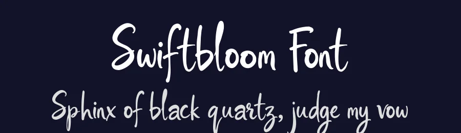 Swiftbloom Font by letterhanna — Script Handwritten Font — thumbnail 2