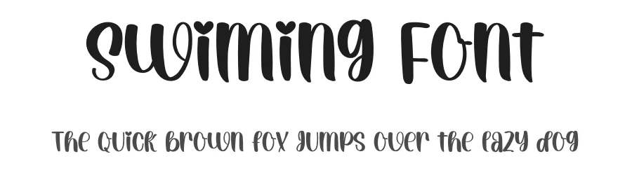 Swiming Font by inermediaSTUDIO — Script Handwritten Font
