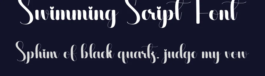Swimming Script Font by creativeletter — Script Handwritten Font — thumbnail 2