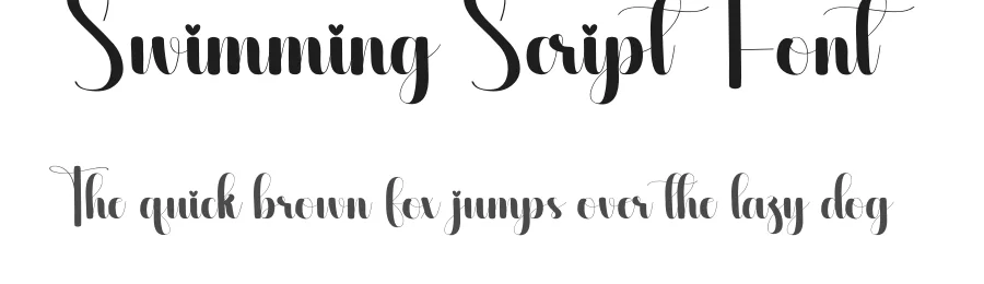 Swimming Script Font by creativeletter — Script Handwritten Font