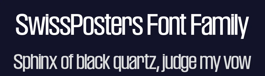 SwissPosters Font Family by Ian Party — Decorative Font — thumbnail 2