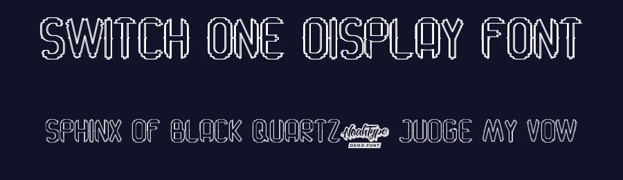 Switch One Display Font by noahtype — Display Font — thumbnail 2